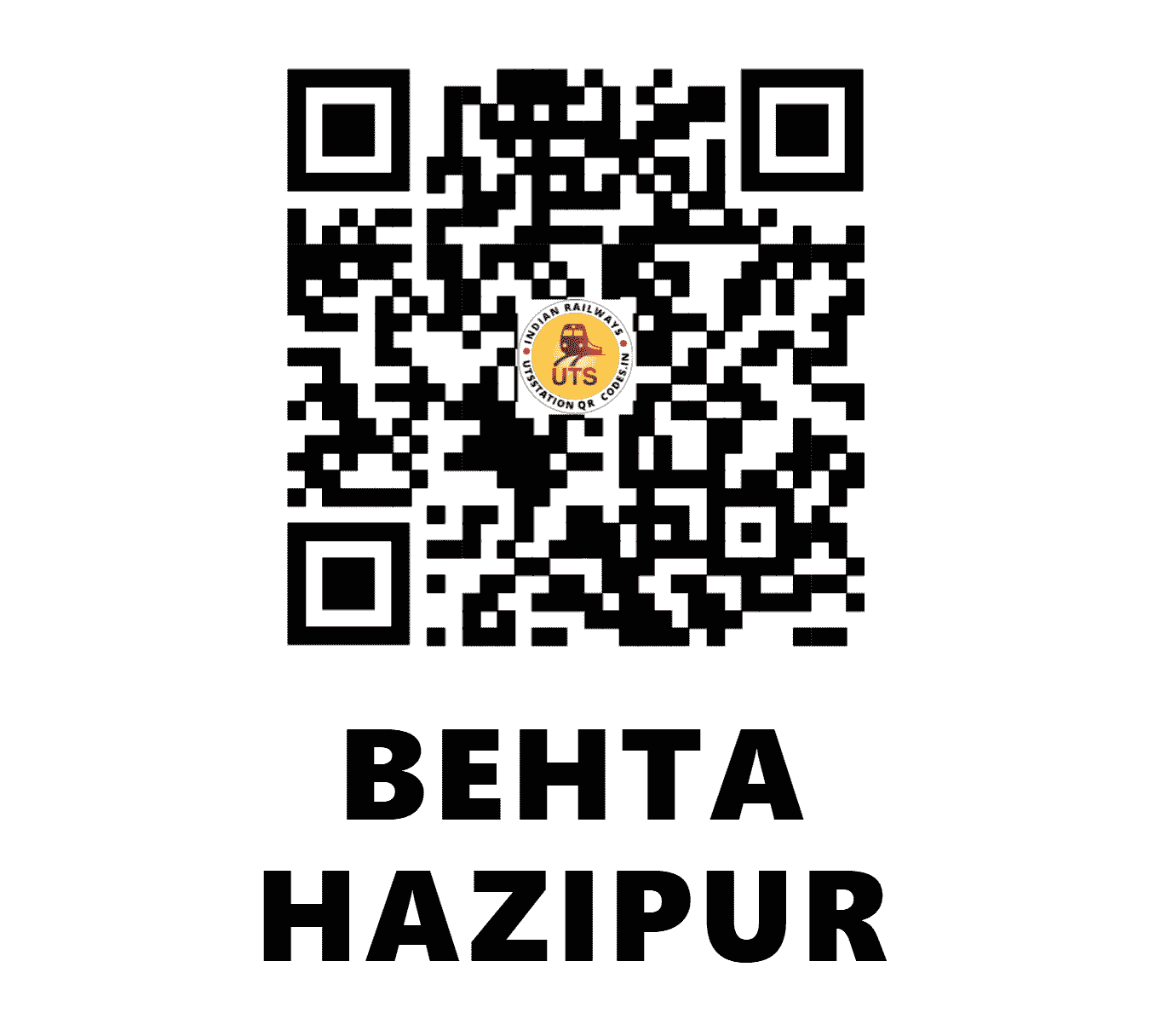 UTS QR Code for BEHTA HAZIPUR - BHHZ (NR - UTTAR PRADESH)